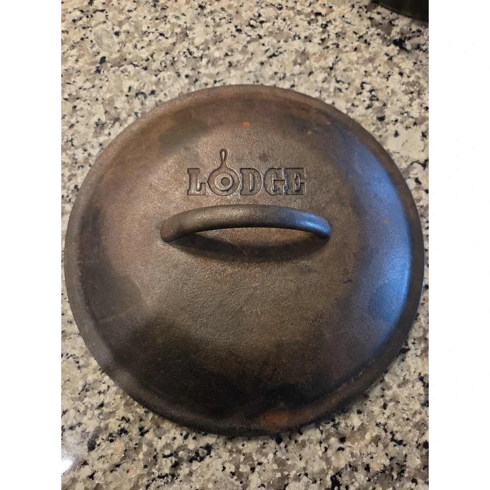 Lodge Cast Iron Basting Dutch Oven Lid 10.25" 8IC USA - Picture 1 of 2